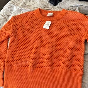 Varley Vibrant Orange Knit Top